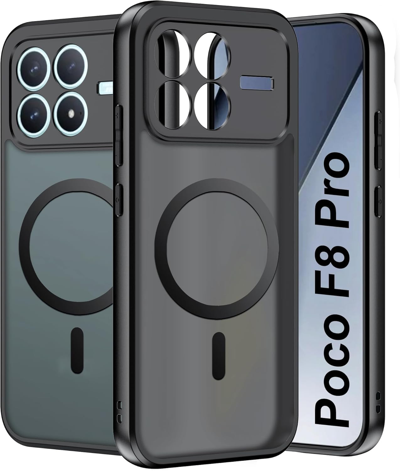 Amazon.co.jp: Xiaomi POCO F8 Pro ケースマット感 半透明 MagSafe対応